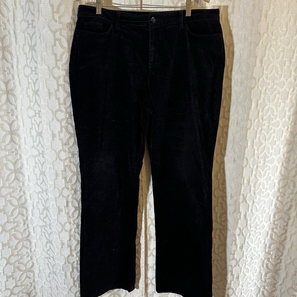 Coldwater Creek Other - Coldwater Creek Natural Fit Corduroy Pants Black straight leg Size L (14-16)